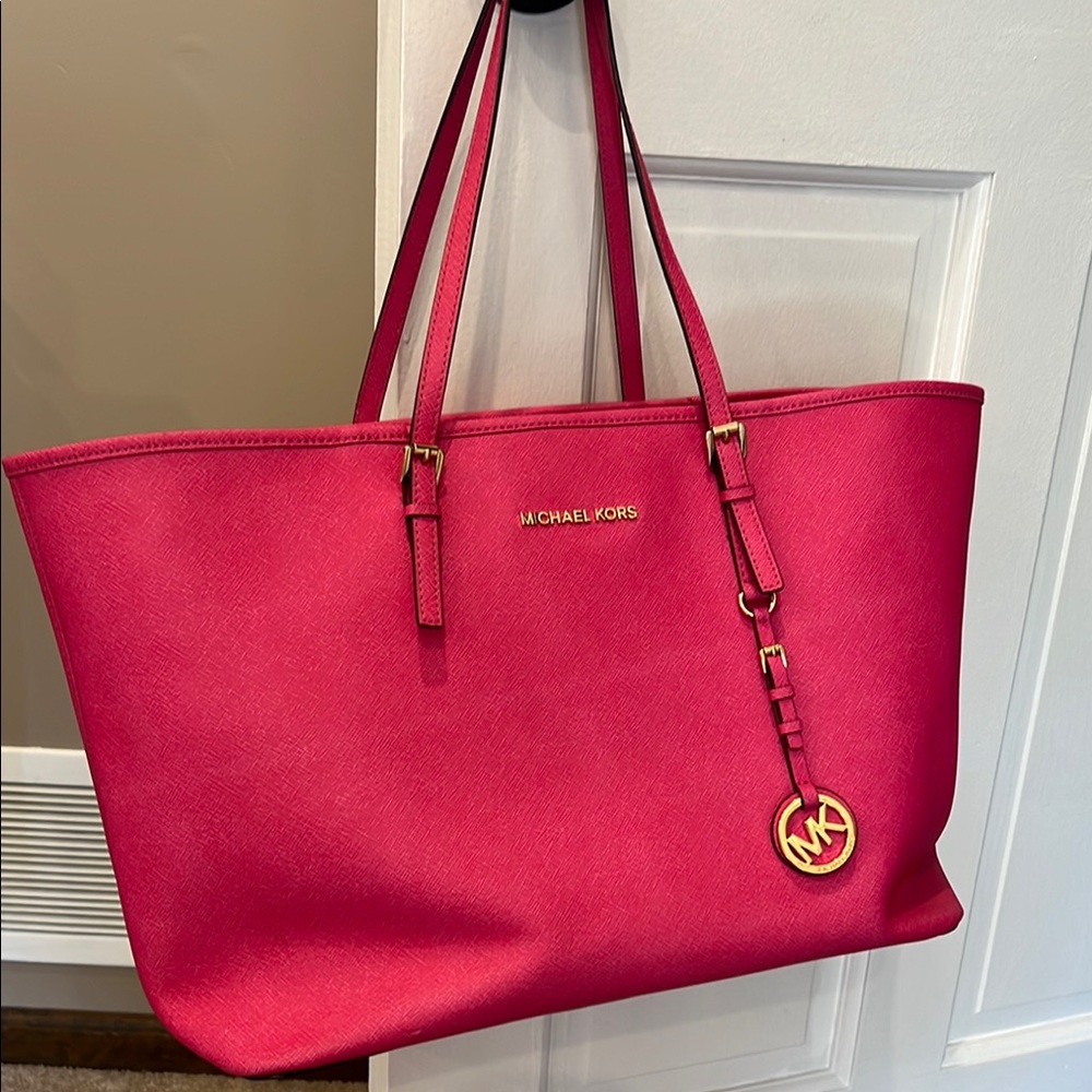 Michael Kors Fuchsia Tote Bag